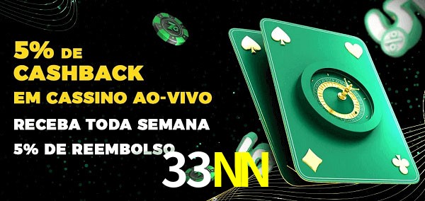 Promoções do cassino ao Vivo 33NN